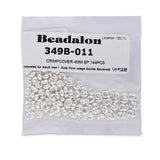 Beadalon Crimp Covers 4 mm Silver 144 pc.