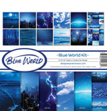 Reminisce (Rembc Blue World Scrapbook Collection Kit, Multi Color Palette