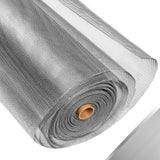 FCSOTSPS 304 Stainless Steel Mesh Window Screen Roll, 35IN x 16FT Silver Metal Window Screen Replacement,Window Screen Mesh for