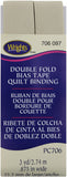 WRIGHTS Khaki Double Fold Quilt Binding 7/8 X3yd, Blue