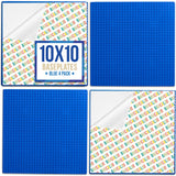 Barcaloo Peel and Stick Self Adhesive Baseplates Mat, Compatible with Base Plates Multipack, Panels for Table Top Play - 10 Inch