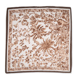 Salty Botanical Muse Designer Scarf For Women & Girls | Stylish Soft & Lightweight | Silk Neck Scarf | Hair Scarf | Head Scarf F