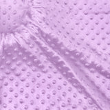 Homiest Minky Dot Fabric by The Yard, 5 Yards x 60 Inch Wide, Light Purple Color, Soft Cuddle Minky Fabric for Baby Blanket, Pil