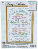Design Works Crafts Lords Prayer,12 x 18 Counted Cross Stitch Kit, Multicolour