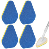 ReignSword 4 Pcs Shower Scrubber Refill Pads, NonScratch Replacement Heads Compatible with Qaestfy Scrub Brush, Tub Tile Bathro