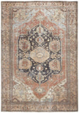 Homeroots 515077 8 X 10 Ft. Orange Brown & Taupe Abstract Rectangle Area Rug -Like New