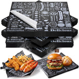 Ireer 400 Pcs Deli Wax Paper Sheets 15 x 15 Inch Large Newsprint Sandwich Paper Wraps Greaseproof Food Basket Liners Newspaper W