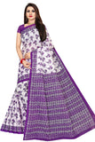 TAMAIRA FASHION Womens Plain Cotton Saree Without Blouse Piece (1338_Purple_Purple)