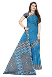 Tamaira Fashion Womens Plain Cotton Saree (Ab15_Blue, Turquoise)