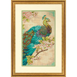 Dimensions Indian Peacock Counted Cross Stitch Kit, 14 Count Natural Aida, 9 x 15