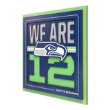 YouTheFan NFL Seattle Seahawks Slogan Series 3D Wall Art
