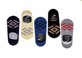 Young Wings MenS_Socks Multi Colour Cotton Fabric Design Free Size NoShow Length Casuals & Formals Wear Socks Pack Of 5