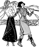 Folkwear #131 Tibetan Chupa Jumper Skirt Dress Tibet Traditional Sewing Pattern (Pattern Only) folkwear131