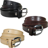 Queery WomenS Pu Leather Belt (Black, Beige, Pink)