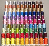 Premium 100 Cones (1100 Yards Each) of Polyester Machine Embroidery Threads Compatible with Brother Babylock Janome Singer Pfaff