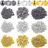 Yaomiao 3000 Pieces Spacer Beads Set Friendship Bracelet Kit Bracelet Beads Assorted Round Cube Column Gold Sliver Beads for Bra