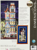 Dimensions Victorian Charm Counted Cross Stitch Kit, 18 Count Navy Aida, 8 x 17