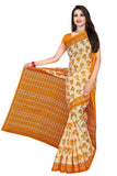 Tamaira Fashion Womens Plain Cotton Saree Without Blouse Piece (1338_Mustard_Yellow, Mustard)