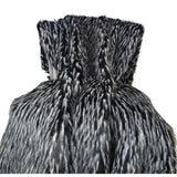 Plutus Brands Wolf Fur Throw Pillow, 80 X 110, Black/White