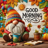 Gnmoe Diamond Painting Kits for Adults - 5D Gnome Diamond Art Kits for Adults Beginner, DIY Full Round Fall Diamond Painting Gem