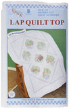 Jack Dempsey Stamped White Lap Quilt Top, 40Inch by 60Inch, Great Outdoors