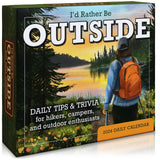 Id Rather Be Outside 2026 Daily Desk Calendar: Boxed Page-a-Day Outdoor Adventure Calendar with Day-to-Day Hiking Tips, Camping