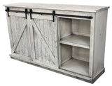 American Heartland Mfg. 68 Tall Quaint Tv Stand, Rustic Dela Verria