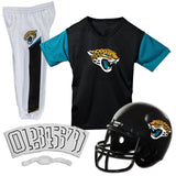Franklin Sports Jacksonville Jaguars Kids NFL Uniform Set Youth NFL Team Jersey, Helmet, Pants + Apparel Costume Official NF