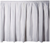 Carnation Home Fashions Lauren Dobby Fabric Sink Skirt, 56-Inch by 32-Inch, White