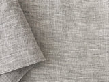 100% Linen Fabric - Yarn Dyed Chambray, Pre-Washed, Lightweight Crisp & Cool Handfeel, 52-54 Wide - The Linen Lab (Oatmeal Brown