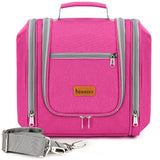 Hanging Travel Toiletry Bag for Women and Men, 6 Organizer Compartments, Extra Large Toiletries Bag, Bathroom Cosmetic Bag, Wate