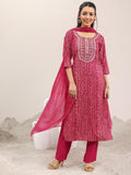 Libas Women'S Viscose Rayon Kurta Set (400273I Pink Xl
