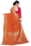 Glory Sarees Womens Banarasi Saree (Glory_109_Orange)