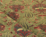 Floral Tulip Bohemian Boho Tapestry Ottoman Turkish Navajo Moroccan Oriental Ethnic Upholstery Fabric by The Yard (3 Yards (55 x