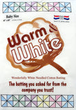 Warm Company 45Inch by 60Inch Warm and White Cotton Batting, Crib Size