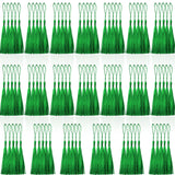Creatrill 100 Pcs Green Mini Tassels 13cm/5 Inch with Loops for Bookmarks, Jewelry Making, DIY Projects
