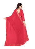 Oomph! Womens Bhagalpuri Art Silk Saree With Blouse (Rbaf_2485B_N_Strawberry Pink_Os_Strawberry Pink)