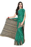Tamaira Fashion Womens Plain Weave Pure Cotton Saree Without Blouse Piece (Ab11_Seagreen)