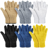 Bencailor 6 Pairs Microfiber Dusting Gloves, Dusting Cleaning Gloves Microfiber Gloves for Plants House Blinds Car Dust Mitt (Vi