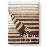 Black and Tan Mexican Blanket by Laguna Beach Textile Co - Beach, Yoga, Camping, or Decorative Throw Blanket - Traditional Handm