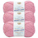 Lion Brand Yarn Heartland Yarn for Crocheting, Knitting, and Weaving, Multicolor Yarn, 3Pack, Lassen Volcanic