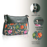 Adisa Women'S Girls Embroided Sling Bag (Sl5152-D.Grn),D.Green,,B0F2GNHLMC