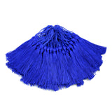 100pcs 13cm/5 Inch Silky Floss Bookmark Tassels with 2-Inch Cord Loop and Small Chinese Knot for Jewelry Making, Souvenir, Bookm