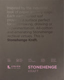 Stonehenge 100% Cotton Medium Weight Pad, Kraft, 250gsm, 15 Sheets for Dry Media (11X14)