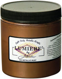 Jacquard Lumiere Fabric Color 8 oz Jar Metallic Rust
