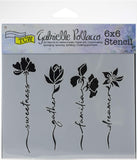 The Crafter's Workshop TEMPLATES 6X6 WORD STEMS, us:one size