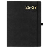 Planner 2026-2027 - Jul 2026 - Jun 2027, Planner Weekly and Monthly, Calendar Planner 2026-2027, 8.5 x 11, Leather Cover Planner