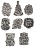 Stampers Anonymous CMS287 Tim Holtz Cling Stamps 7X8.5Doodle Greetings, MultiColour