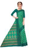 Tamaira Fashion Womens Plain Weave Pure Cotton Saree Without Blouse Piece(Ab35_Seagreen)