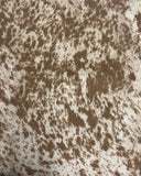 Suede Velvet Longhorn Spotted Cow Print Cowabunga Fabric Upholstery / 54 Wide/Sold by The Yard (Palomino)